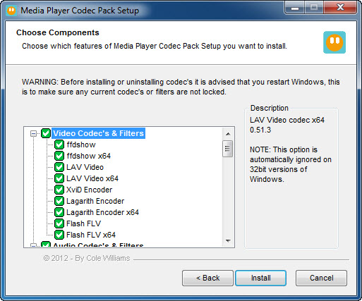gom player codecs pack
